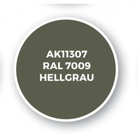 AK Interactive AK-11307 Acrylic Paint (3rd Generation) for AFV - RAL 7009 Hellgrau (17ml)