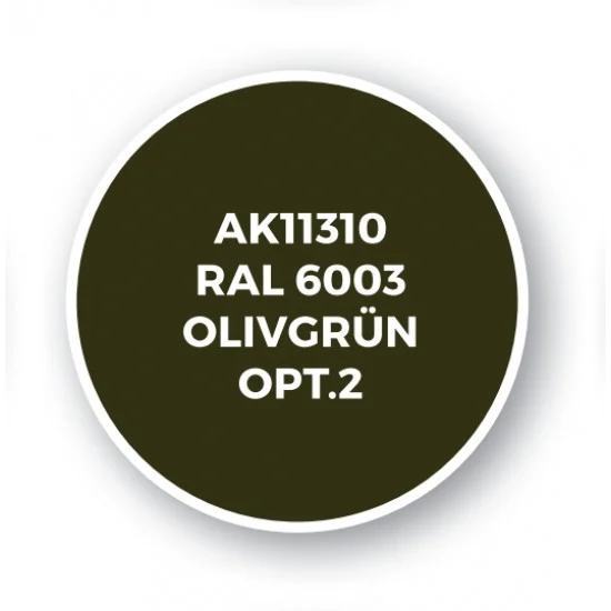 AK Interactive AK-11310 Acrylic Paint (3rd Generation) for AFV - RAL 6003 Olivgrun opt.2 (17ml)