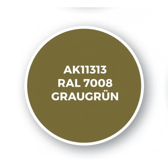 AK Interactive AK-11313 Acrylic Paint (3rd Generation) for AFV - RAL 7008 Graugrun (17ml)