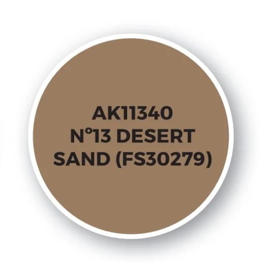 AK Interactive AK-11340 Acrylic Paint (3rd Generation) for AFV - No.13 Desert Sand (FS30279) 17ml