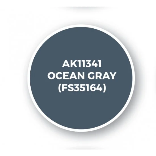 AK Interactive AK-11341 Acrylic Paint (3rd Generation) for AFV - Ocean Gray (FS35164) 17ml