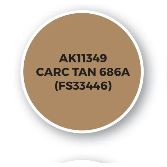 AK Interactive AK-11349 Acrylic Paint (3rd Generation) for AFV - CARC Tan 686A (FS33446) 17ml