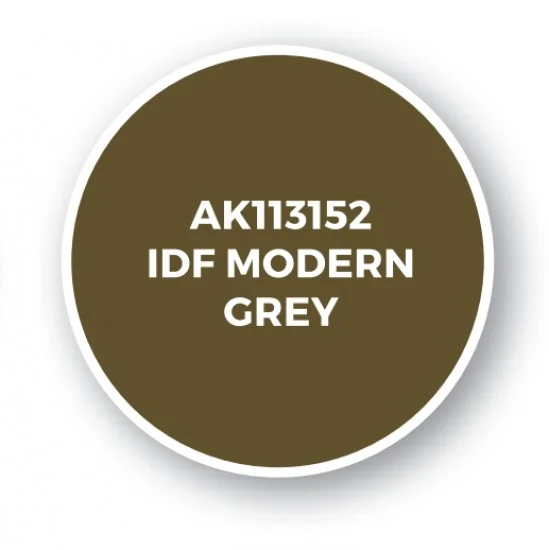 AK Interactive AK-11352 Acrylic Paint (3rd Generation) for AFV - IDF Modern Grey (17ml)
