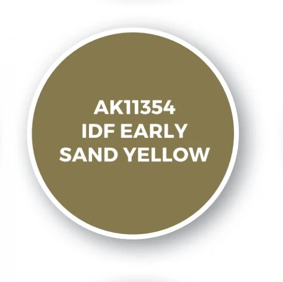 AK Interactive AK-11354 Acrylic Paint (3rd Generation) for AFV - IDF Early Sand Yellow (17ml)