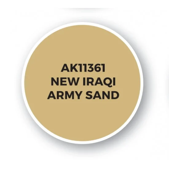 AK Interactive AK-11361 Acrylic Paint (3rd Generation) for AFV - New Iraqi Army Sand (17ml)