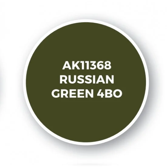AK Interactive AK-11368 Acrylic Paint (3rd Generation) for AFV - Russian Green 4BO (17ml)