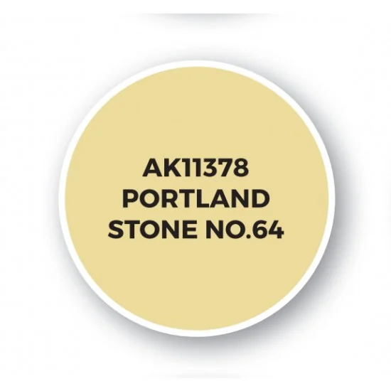 AK Interactive AK-11378 Acrylic Paint (3rd Generation) for AFV - Portland Stone No.64 (17ml)