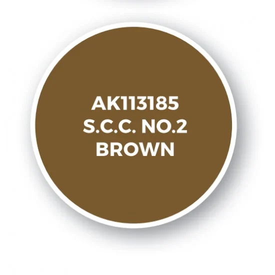 AK Interactive AK-11385 Acrylic Paint (3rd Generation) for AFV - S.C.C. No.2 Brown (17ml)