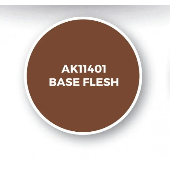 AK Interactive AK-11401 Acrylic Paint (3rd Generation) for Figures - Base Flesh (17ml)