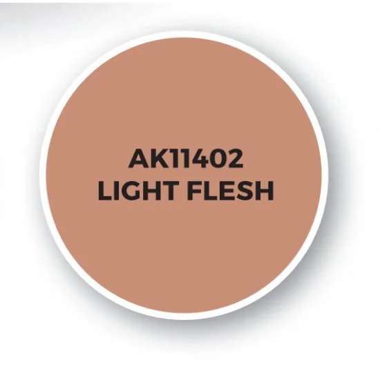 AK Interactive AK-11402 Acrylic Paint (3rd Generation) for Figures - Light Flesh (17ml)