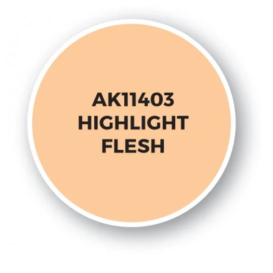 AK Interactive AK-11403 Acrylic Paint (3rd Generation) for Figures - Highlight Flesh (17ml)