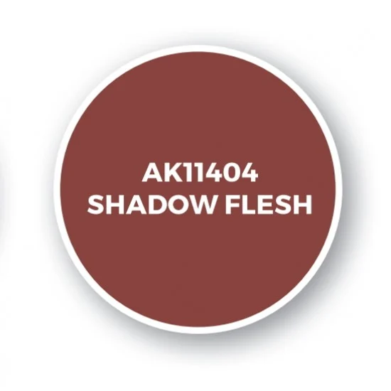 AK Interactive AK-11404 Acrylic Paint (3rd Generation) for Figures - Shadow Flesh (17ml)
