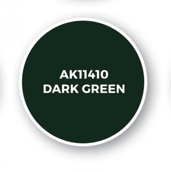 AK Interactive AK-11410 Acrylic Paint (3rd Generation) for Figures - Dark Green (17ml)