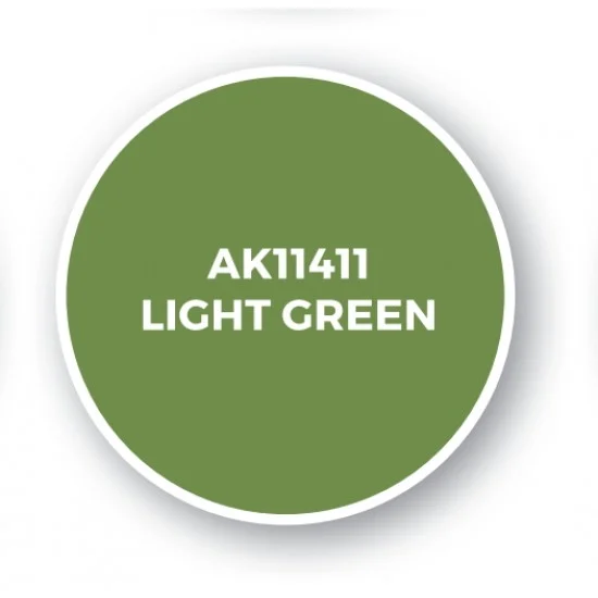 AK Interactive AK-11411 Acrylic Paint (3rd Generation) for Figures - Light Green (17ml)
