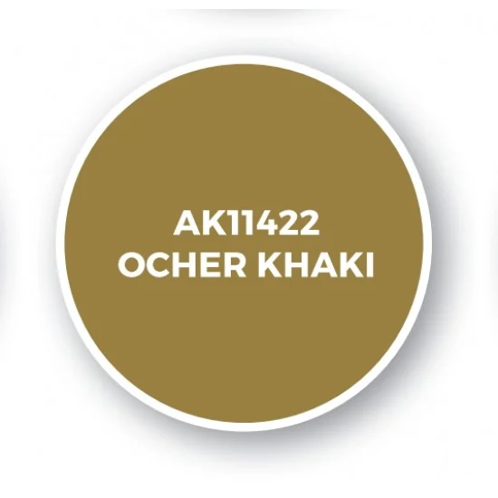 AK Interactive AK-11422 Acrylic Paint (3rd Generation) for Figures - Ocher Khaki (17ml)