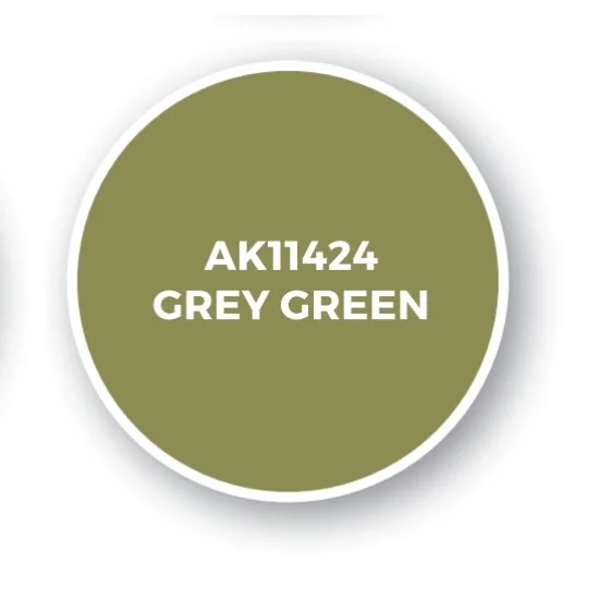 AK Interactive AK-11424 Acrylic Paint (3rd Generation) for Figures - Grey Green (17ml)