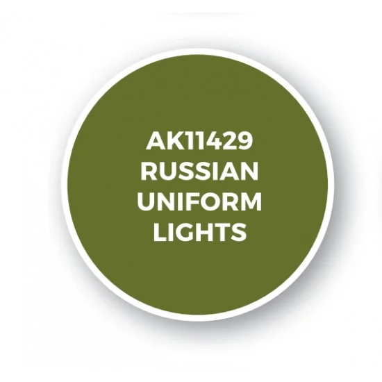 AK Interactive AK-11429 Acrylic Paint (3rd Generation) for Figures - Russian Uniform Lights (17ml)