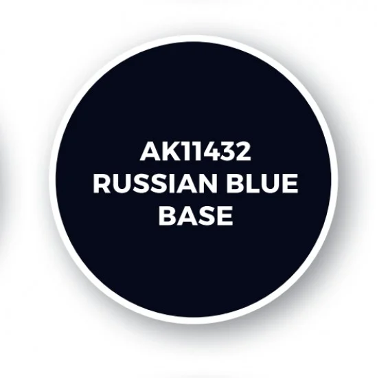 AK Interactive AK-11432 Acrylic Paint (3rd Generation) for Figures - Russian Blue Base (17ml)