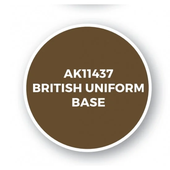 AK Interactive AK-11437 Acrylic Paint (3rd Generation) for Figures - British Uniform Base (17ml)