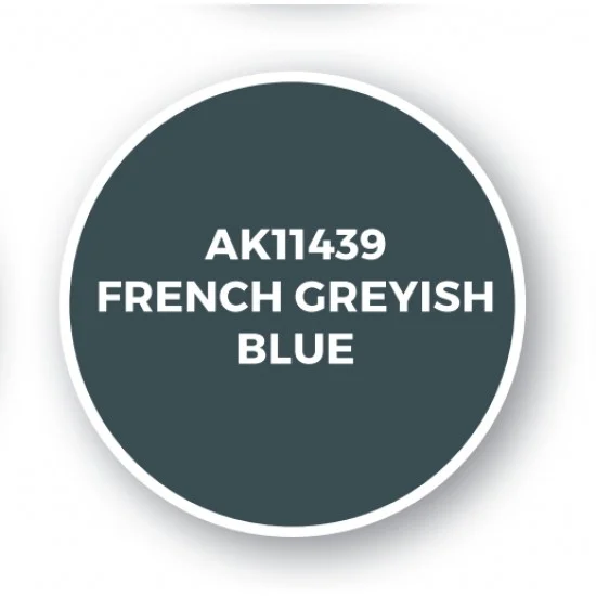 AK Interactive AK-11439 Acrylic Paint (3rd Generation) for Figures - French Greyish Blue (17ml)