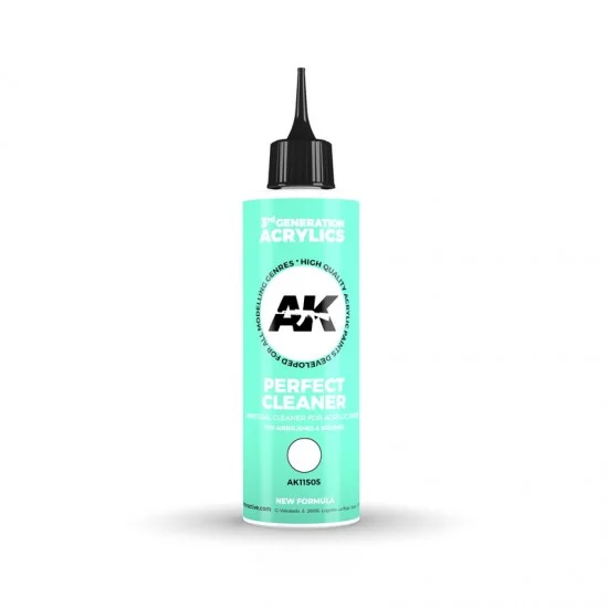 AK Interactive AK-11505 Acrylic Paint (3Rd Generation) Perfect Cleaner (250ml)
