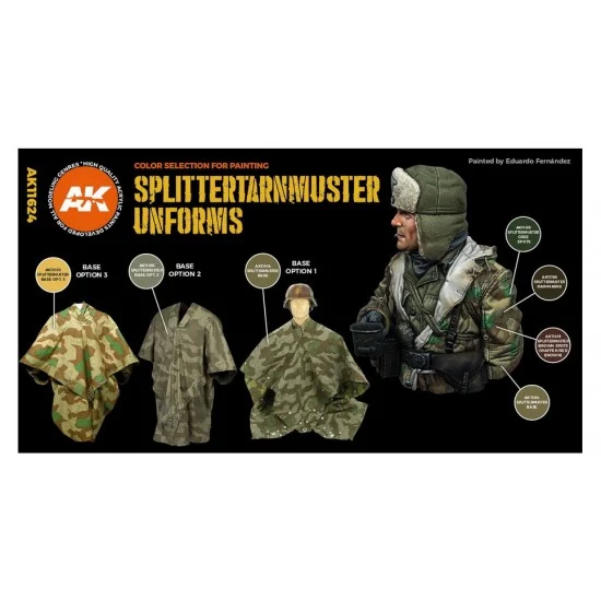 AK Interactive AK-11624 Acrylic Paint (3rd Generation) Set for Figures - Splittermuster Uniform 3G (6x 17ml)