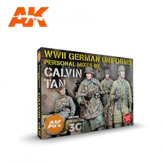 AK Interactive AK-11759 Acrylic Paint (3rd Generation) Signature Set - Calvin Tan (18x 17ml)