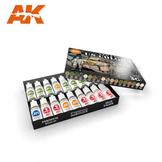 AK Interactive AK-11763 Acrylic Paint (3rd Generation) Signature Set - Adam Wilder (18x 17ml)