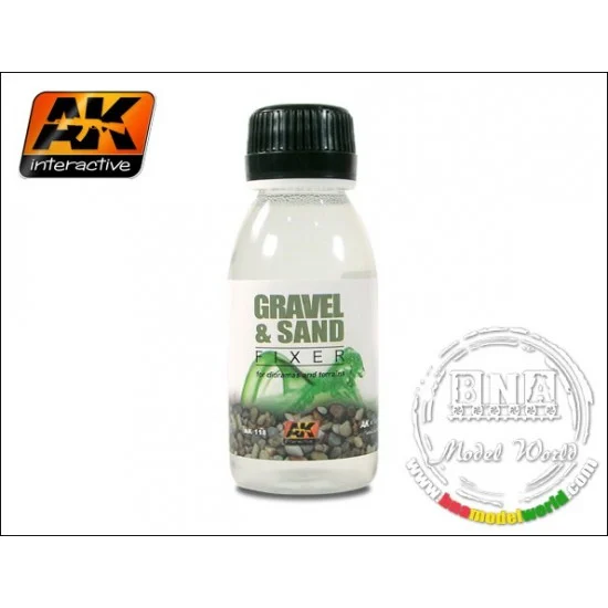 AK Interactive AK-118 Gravel and Sand Fixer (100ml)
