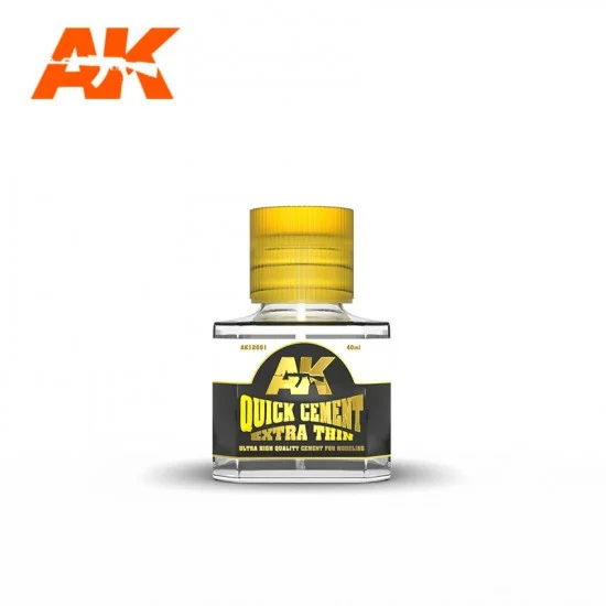 AK Interactive AK-12001 Quick Cement #Extra Thin (40ml)