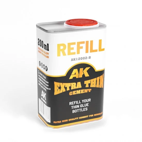 AK Interactive AK-12002-B Refill - Extra Thin Cement (GLUE) 200ml