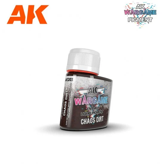 AK Interactive AK-1203 Wargame Enamel Liquid Pigments - Chaos Dirt (35ml)