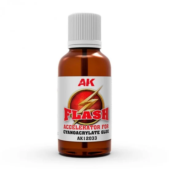 AK Interactive AK-12033 Flash (30ml) - Accelerator Liquid for Cyanoacrylate Glue
