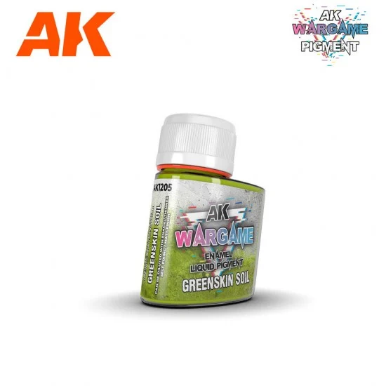 AK Interactive AK-1205 Wargame Enamel Liquid Pigments - Greenskin Soil (35ml)