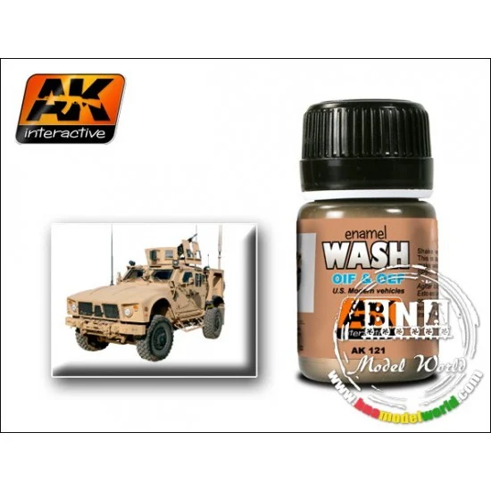 AK Interactive AK-121 OIF & OEF - US Vehicles Wash (35ml)