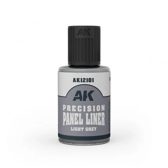 AK Interactive AK-12101 Precision Paneliner - Light Grey (30ml, Enamel)