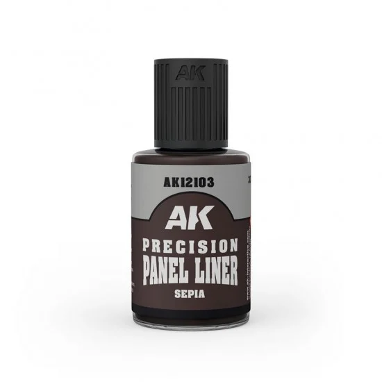 AK Interactive AK-12103 Precision Paneliner - Sepia (30ml Enamel)