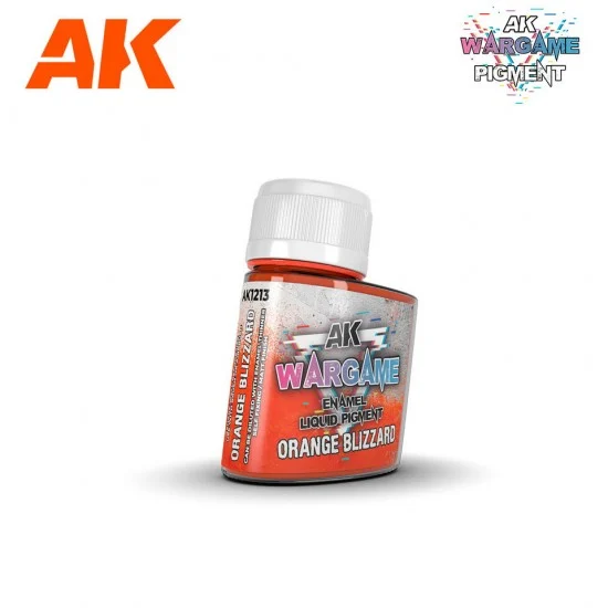 AK Interactive AK-1213 Wargame Enamel Liquid Pigments - Orange Blizzard (35ml)