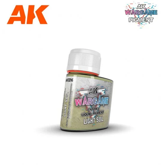 AK Interactive AK-1216 Wargame Enamel Liquid Pigments - Light Soil (35ml)