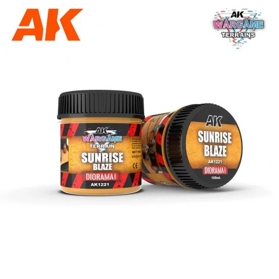 AK Interactive AK-1221 Wargame Battle Ground Terrains - Sunrise Blaze (100ml)