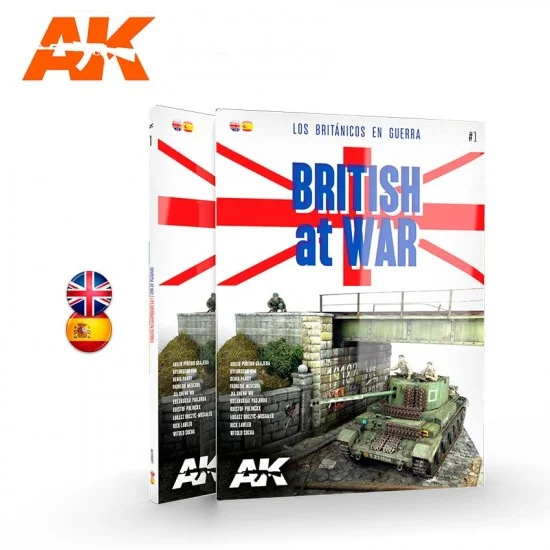 AK Interactive AK-130001 Los Britanicos En Guerra - British at War (Bilingual, 168 pages)