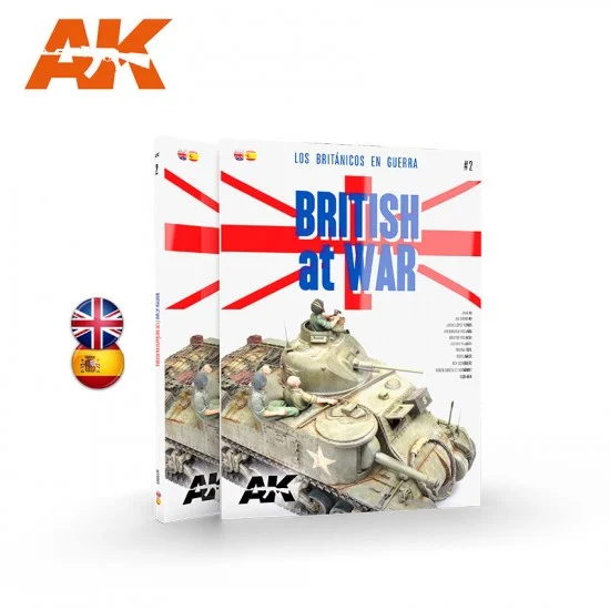 AK Interactive AK-130003 British At War Los Britanicos En Guerra Vol.II (Bilingual, 184 pages)