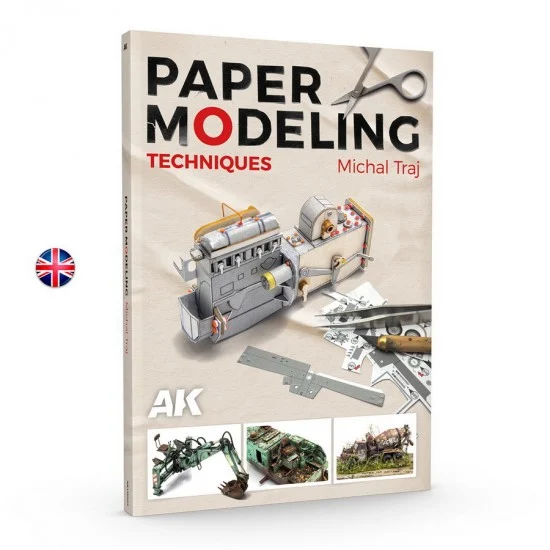 AK Interactive AK-130024 Paper Modeling Techniques Michal Traj (English, 144 pages)