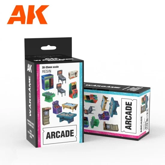 AK Interactive AK-1352 Arcade Set Wargame (Resin, 30-35mm)