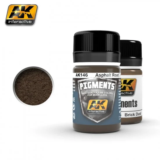 AK Interactive AK-146 Pigment - Asphalt Road Dirt 35ml