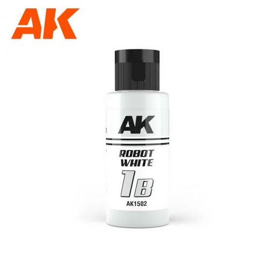 AK Interactive AK-1502 Acrylic Paint - Dual Exo 1B #Robot White (60ml) for Gunpla/Sci-Fi/Mecha/Robots