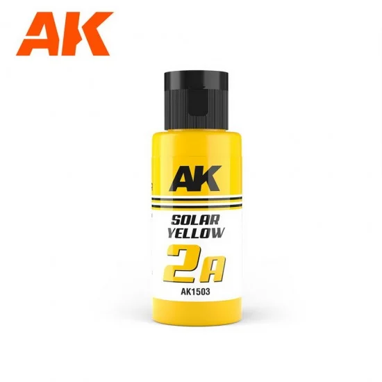 AK Interactive AK-1503 Acrylic Paint - Dual Exo 2A #Solar Yellow (60ml) for Gunpla/Sci-Fi/Mecha/Robots