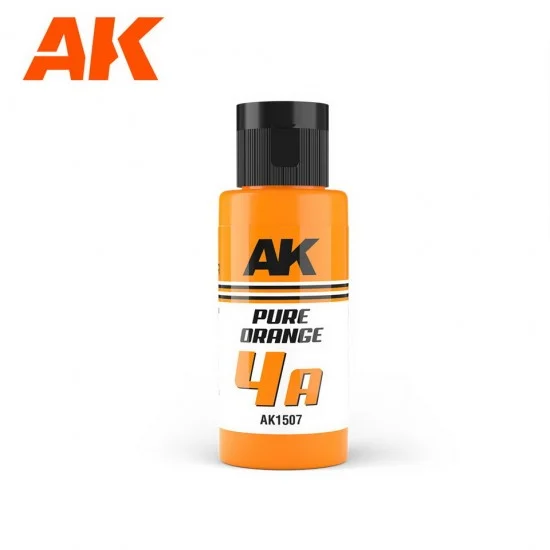 AK Interactive AK-1507 Acrylic Paint - Dual Exo 4A #Pure Orange (60ml) for Gunpla/Sci-Fi/Mecha/Robots