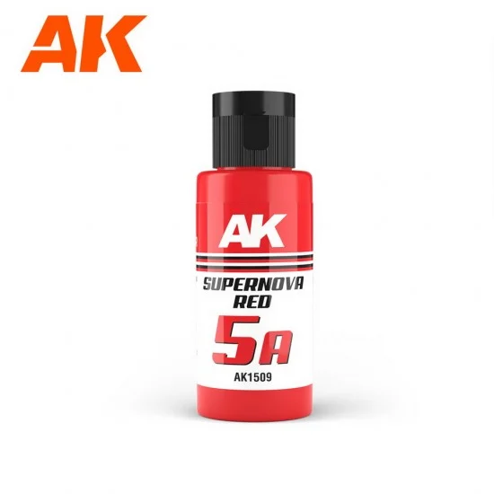 AK Interactive AK-1509 Acrylic Paint - Dual Exo 5A #Supernova Red (60ml) for Gunpla/Sci-Fi/Mecha/Robots