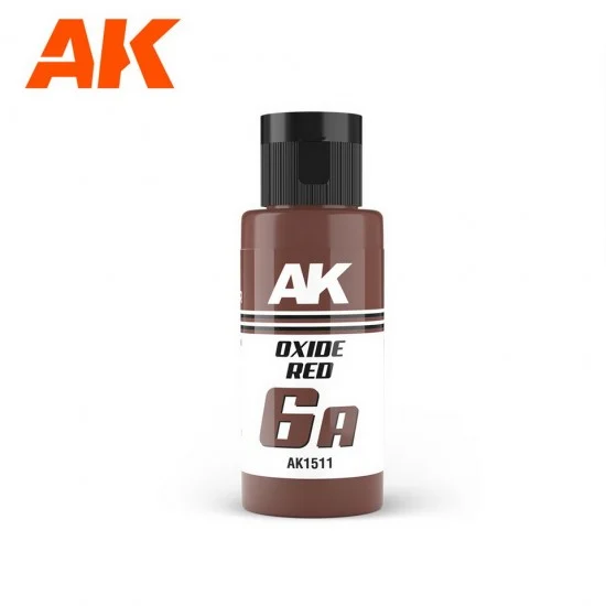 AK Interactive AK-1511 Acrylic Paint - Dual Exo 6A #Oxide Red (60ml) for Gunpla/Sci-Fi/Mecha/Robots